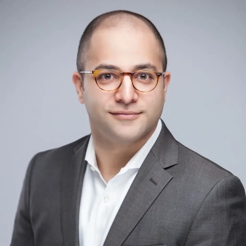 Portrait of Ali Maserrat, Director & Project Manager, in Toronto.