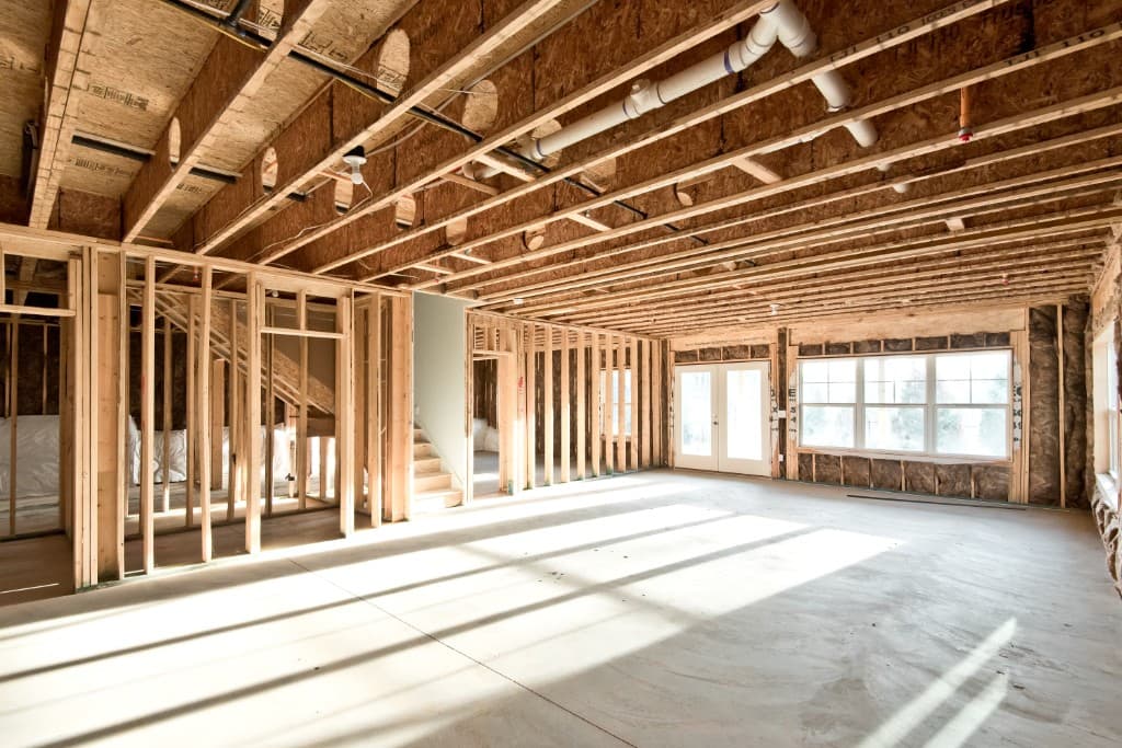 Basement renovation framing and construction in Toronto