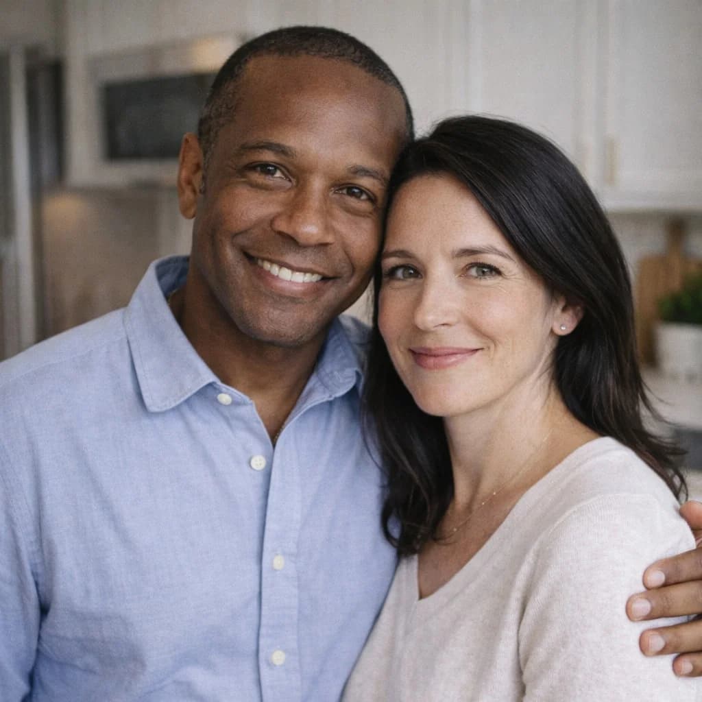 David and Karen W. in their renovated kitchen in Bedford Park, Toronto