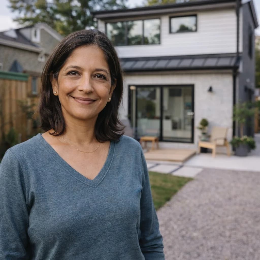 S. L. with completed laneway suite in Lawrence Park, Toronto