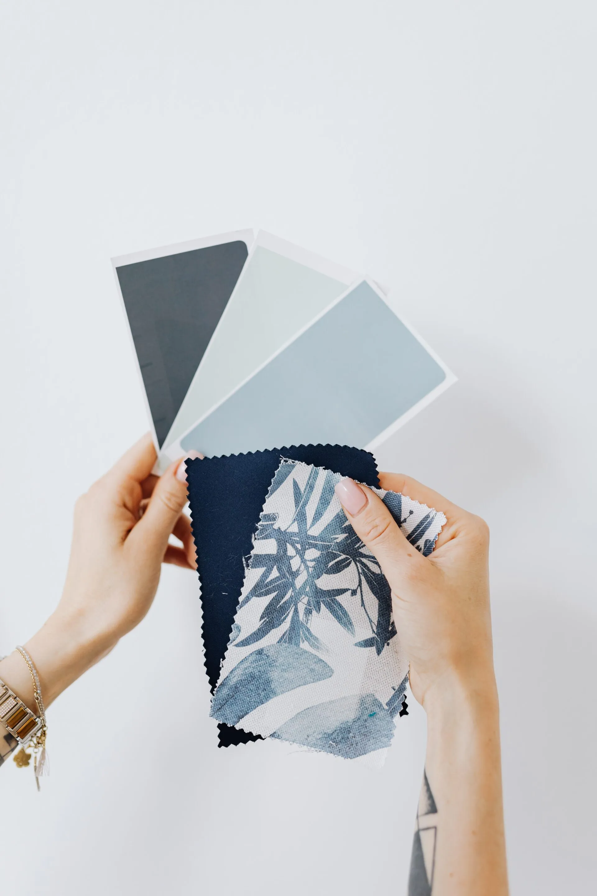 A Person Holding A Fabric Swatch